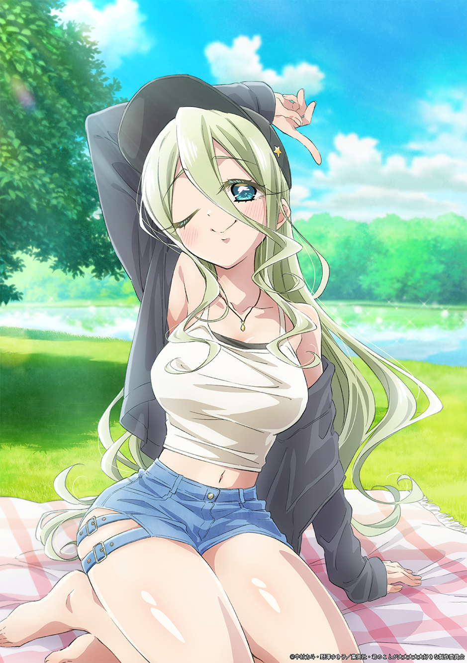 Naddy heroine visual from The 100 Girlfriends official site