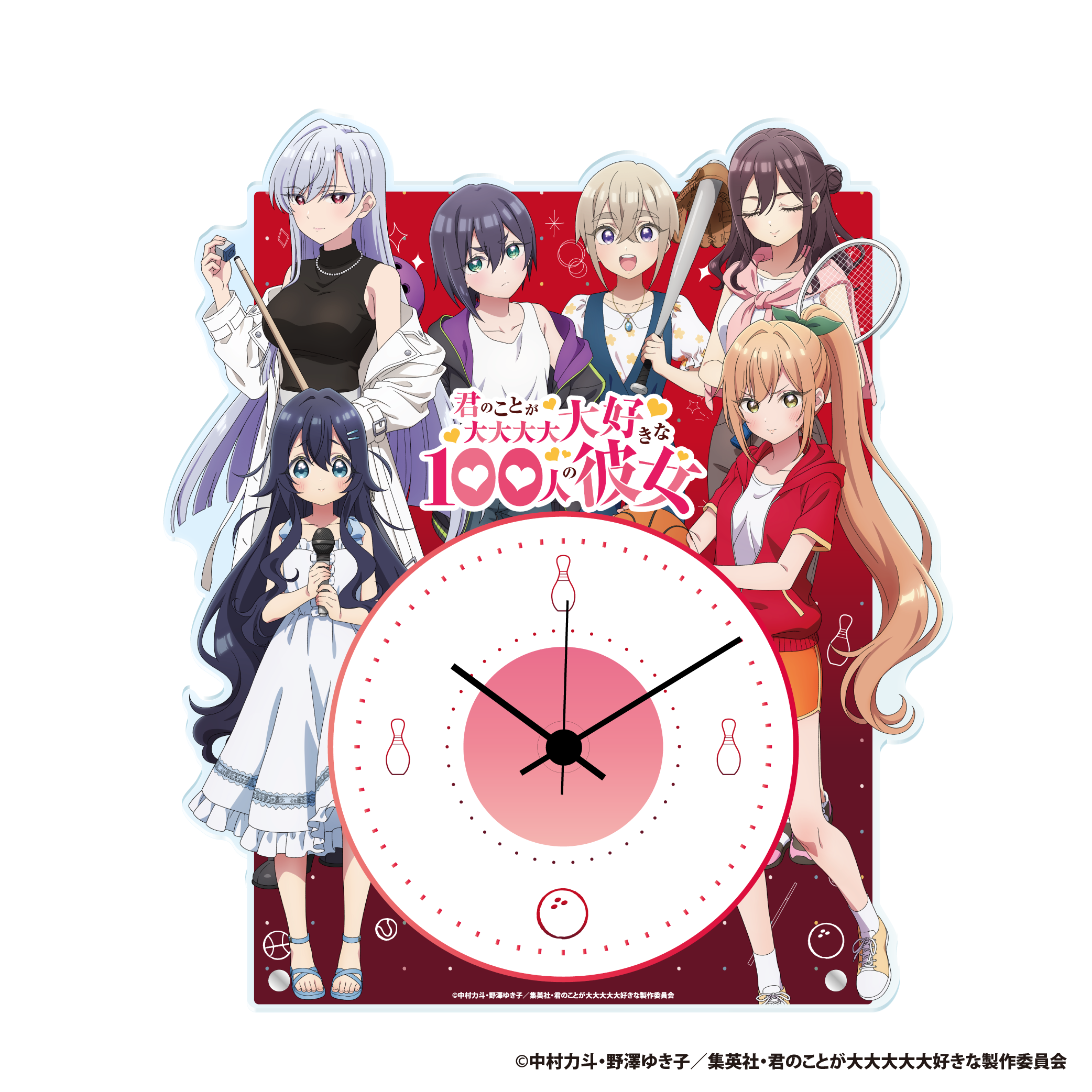 アクリルクロック (ラウンドワン) | goods | TVアニメ「君のことが大大